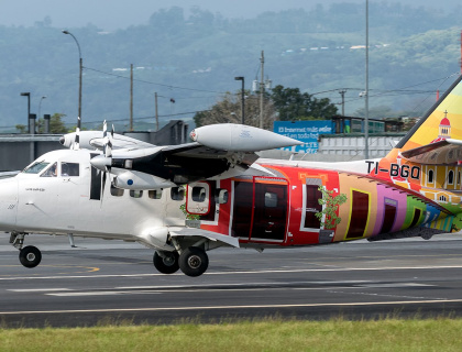 Flying under the colors of Costa Rica